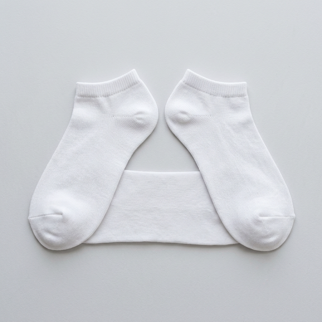 AI concept: summer ankle socks front view