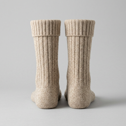 AI concept: women's winter socks heel view