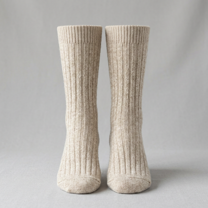 AI concept: women's winter socks front view